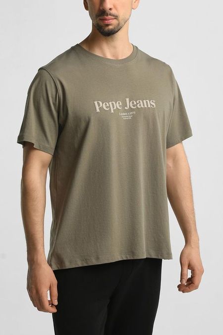 Футболка хлопковая с логотипом PEPE JEANS