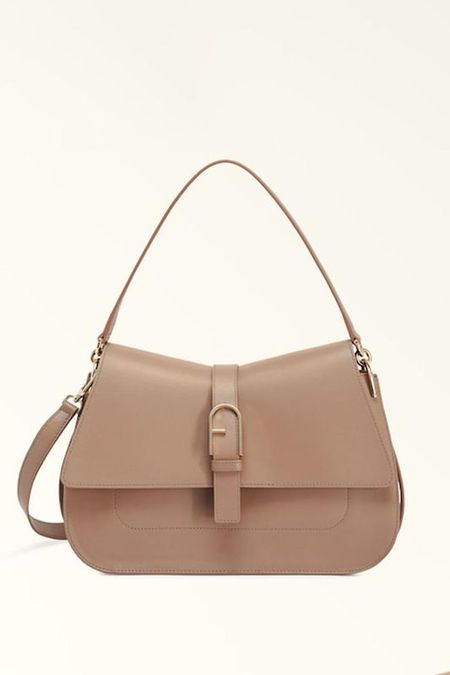 Сумка сэтчел кожаная Flow L Furla