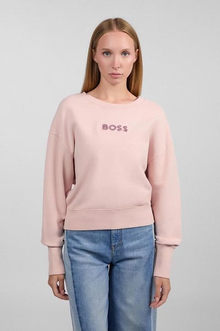 Свитшот хлопковый с логотипом BOSS