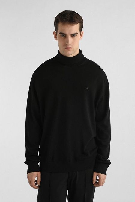 Водолазка шерстяная с высоким воротником Calvin Klein