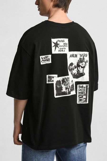 Футболка хлопковая с принтом Desigual