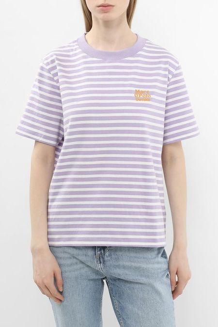 Футболка хлопковая в полоску Marc O'Polo Denim