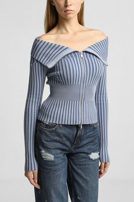 Кардиган на молнии с открытыми плечами Guess