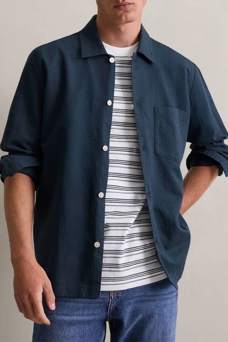 Рубашка из льна и хлопка Marc O'Polo Denim