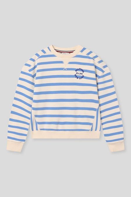 Свитшот хлопковый в полоску Tommy Hilfiger
