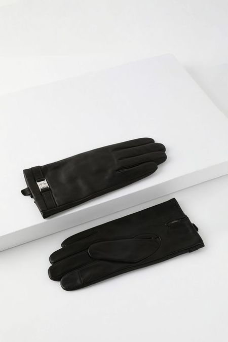 Перчатки кожаные Calvin Klein