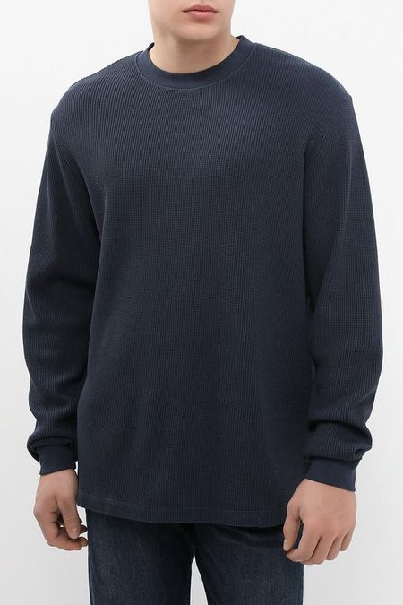 Лонгслив из плотного джерси с вафельной текстурой Marc O'Polo Denim