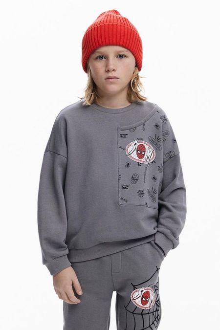 Свитшот хлопковый с принтом Desigual