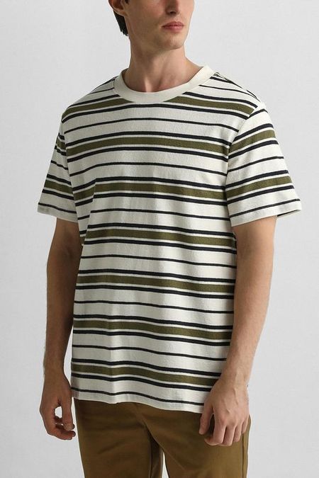 Футболка хлопковая в полоску Casual Friday
