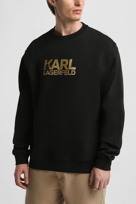 Свитшот хлопковый с логотипом Karl Lagerfeld