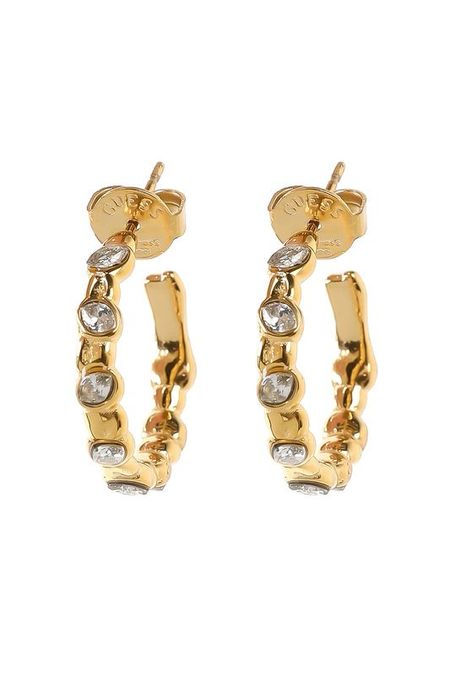Серьги-пусеты с кристаллами Guess