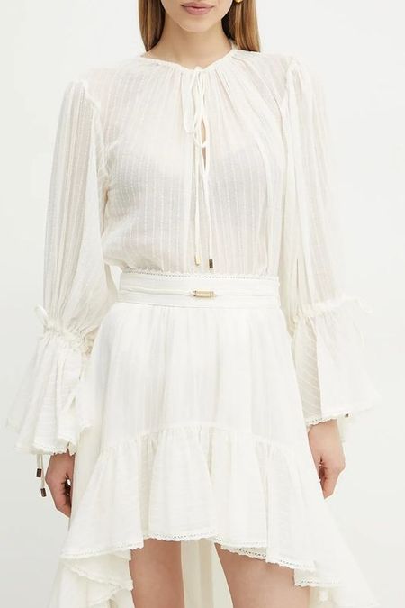 Блуза хлопковая с пышным рукавом Marciano by Guess
