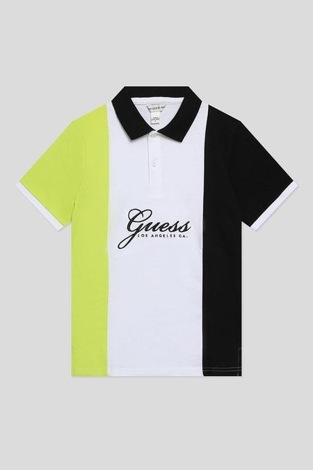Поло хлопковое с логотипом Guess