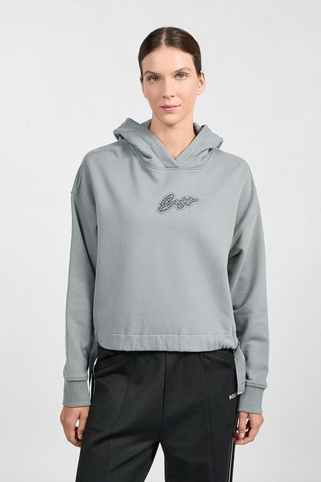 Худи хлопковое оверсайз кроя BOSS