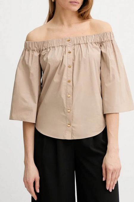 Блуза хлопковая с открытыми плечами Marciano by Guess