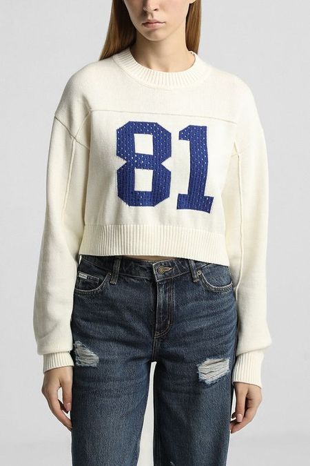 Джемпер хлопковый укороченный Guess Jeans