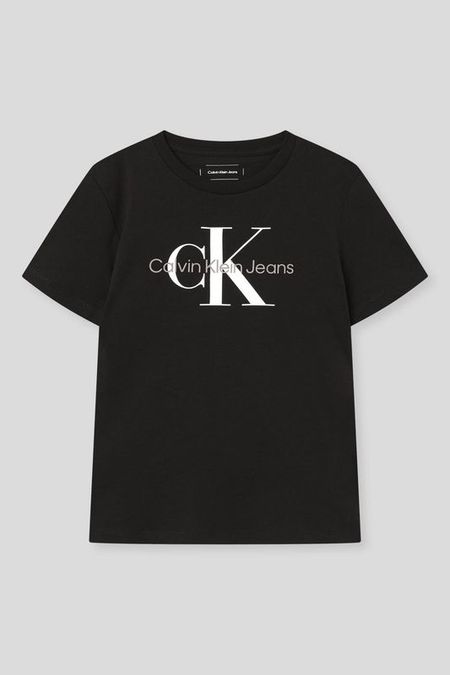 Футболка хлопковая с логотипом Calvin Klein Jeans
