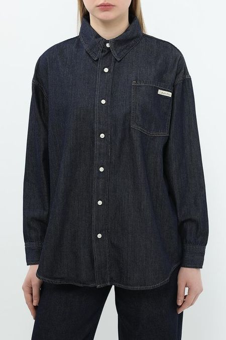 Рубашка джинсовая с карманом Calvin Klein Jeans