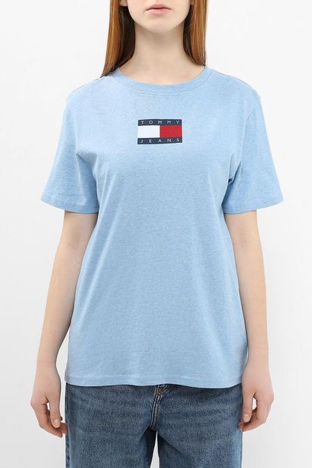 Футболка хлопковая с логотипом Tommy Jeans