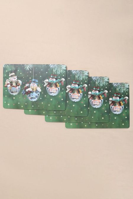 Набор из 4 подставок под горячее Christmas toys GENLEX