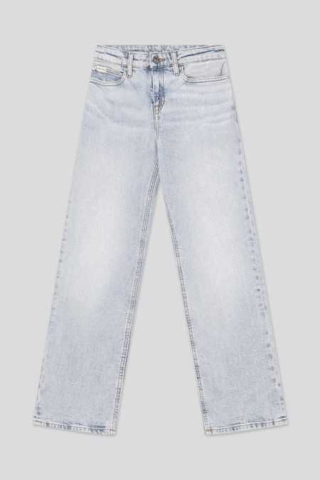 Джинсы с эффектом потертости Calvin Klein Jeans