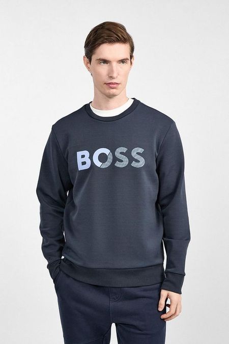 Свитшот хлопковый с логотипом BOSS
