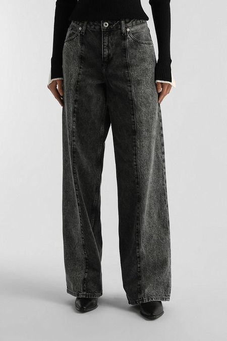 Джинсы комбинированные свободного кроя Karl Lagerfeld Jeans