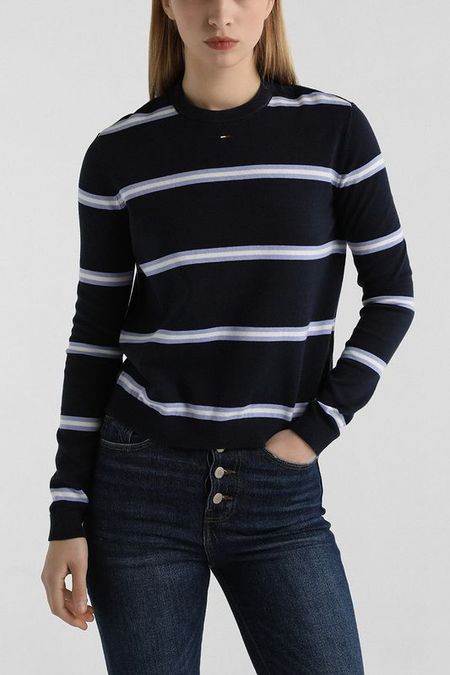 Джемпер хлопковые в полоску Tommy Jeans