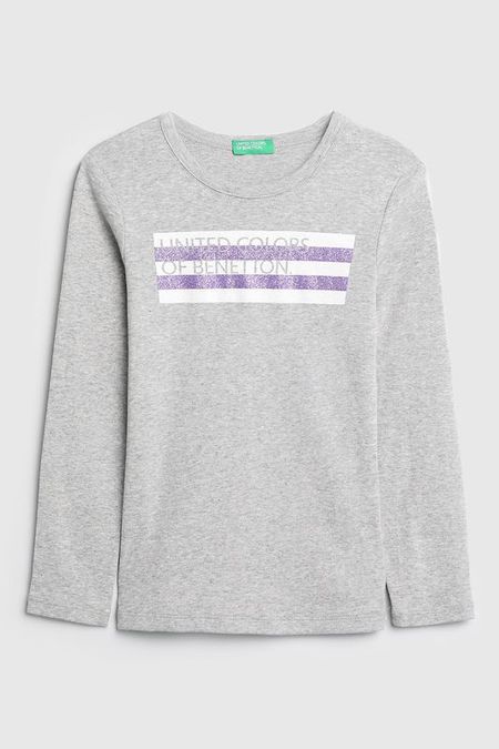Лонгслив с принтом Benetton
