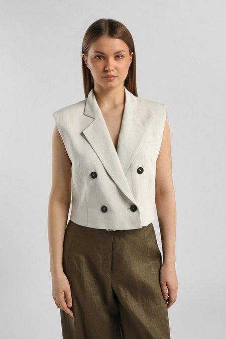 Жилет из смесового льна Marc O'Polo