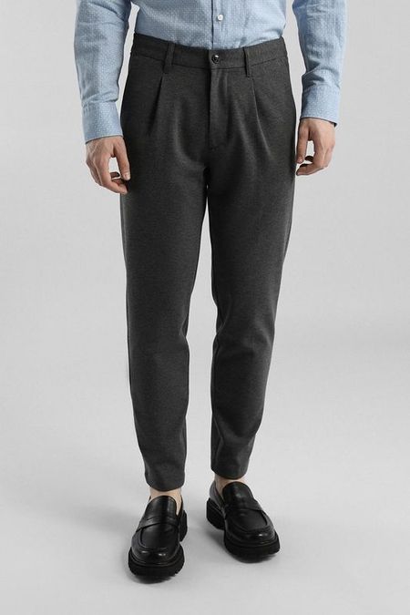 Брюки зауженного кроя с защипами Marc O'Polo Denim