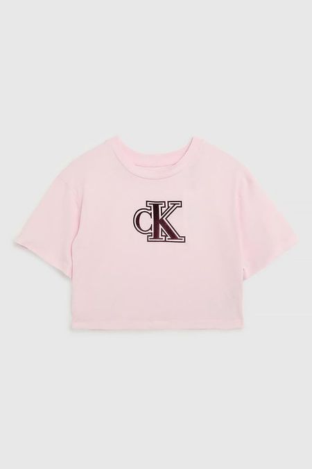 Футболка хлопковая с логотипом Calvin Klein Jeans