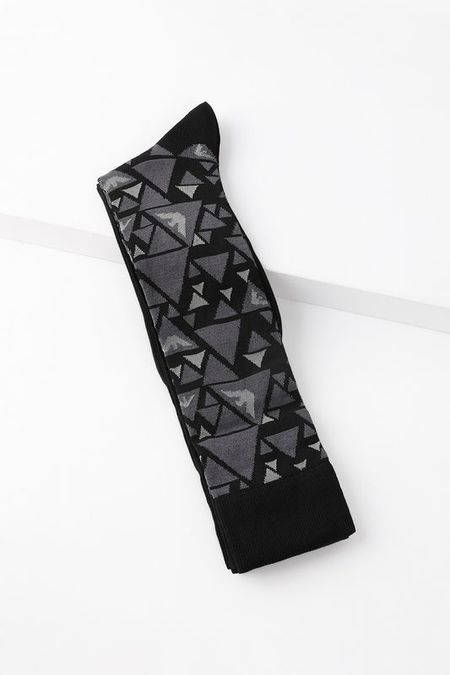 Набор из двух пар удлинённых хлопоквых носков EMPORIO ARMANI