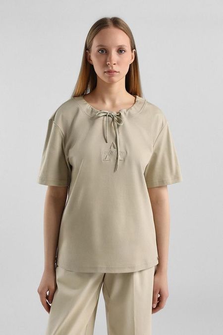 Толстовка хлопковая с коротким рукавом Auranna