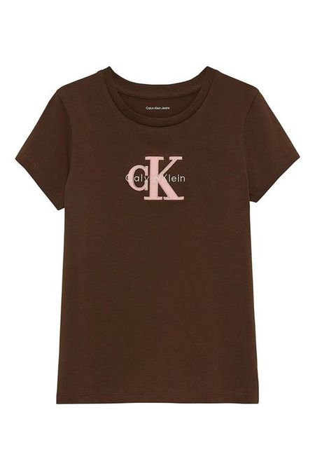 Футболка хлопковая с логотипом Calvin Klein Jeans