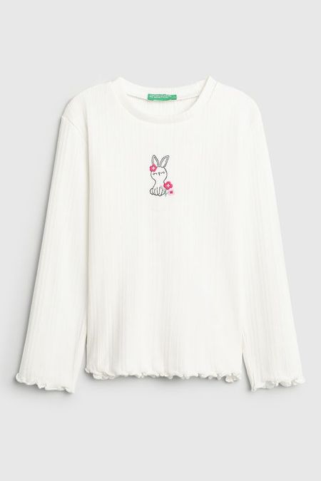 Лонгслив хлопковый Benetton