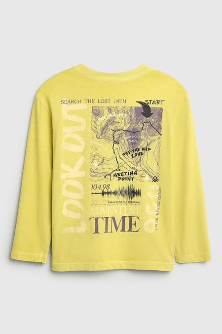 Лонгслив хлопковый с принтом Benetton