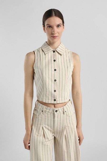 Блуза хлопковая без рукавов Guess Jeans