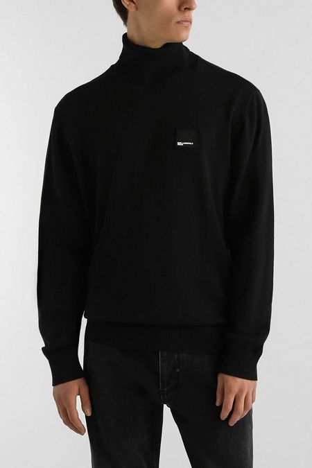 Водолазка хлопковая с высоким воротником Karl Lagerfeld Jeans