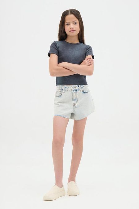 Шорты джинсовые с необработанным краем Republic of Denim