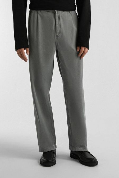 Брюки хлопковые прямого кроя Karl Lagerfeld Jeans