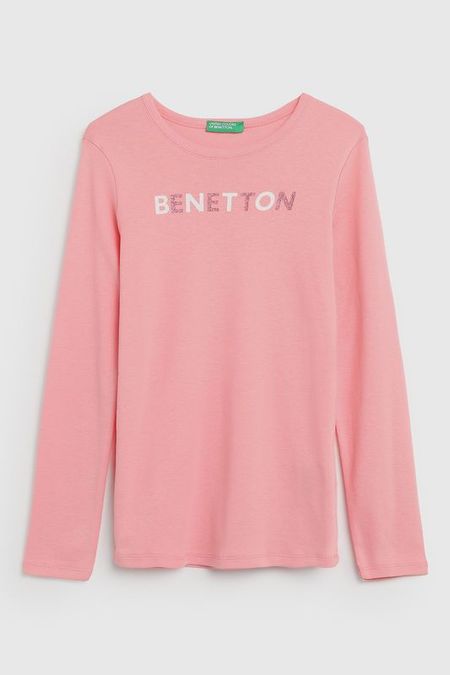 Лонгслив с принтом Benetton