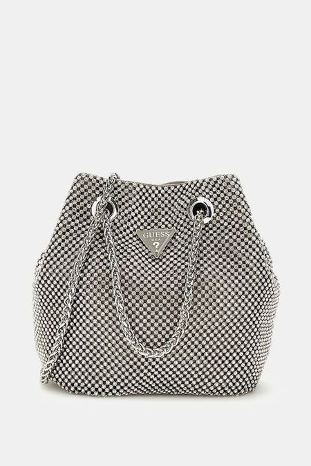 Сумка мешок со стразами Zalina Guess