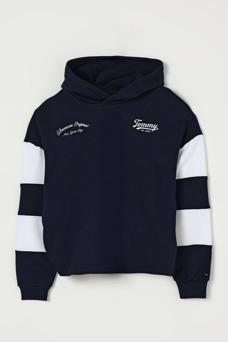 Худи хлопковое с логотипом Tommy Hilfiger