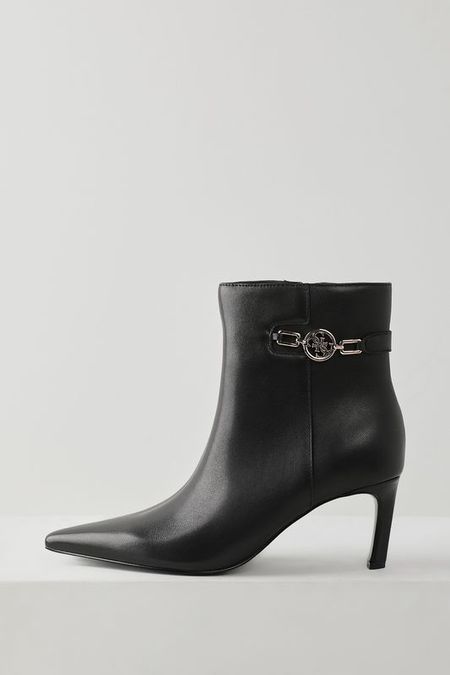 Ботильоны с пряжкой кожаные Guess