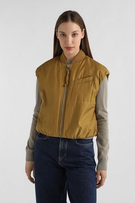 Жилет утепленный с воротником стойкой укороченный Marc O'Polo Denim