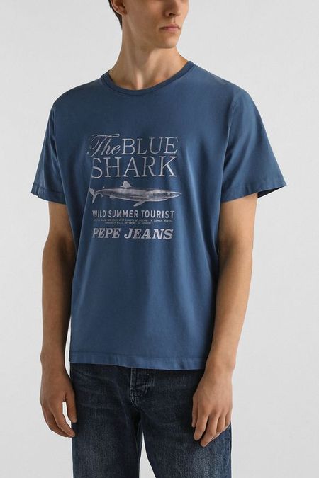 Футболка хлопковая с принтом PEPE JEANS