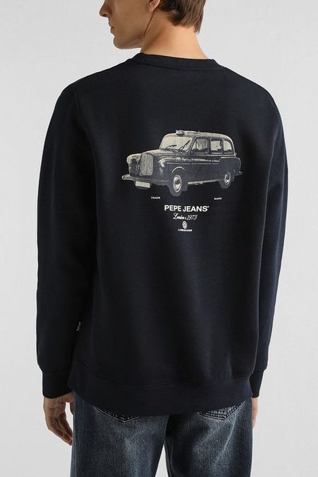Свитшот хлопковый с принтом PEPE JEANS