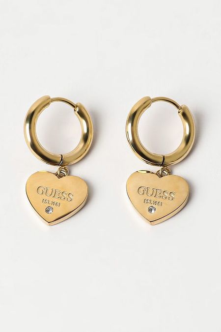 Серьги с логотипом Guess