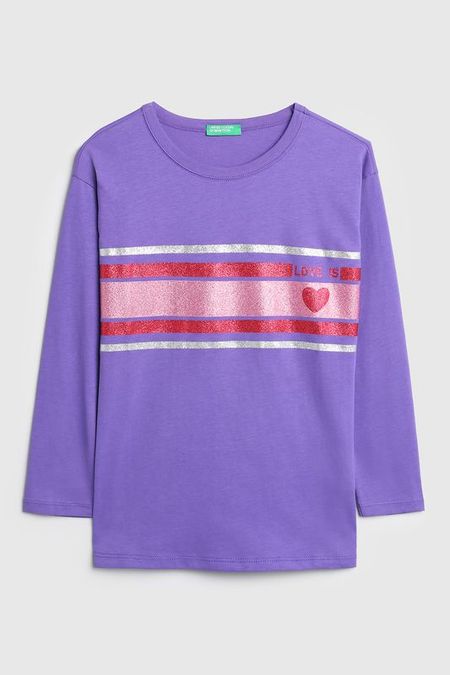 Лонгслив с принтом Benetton